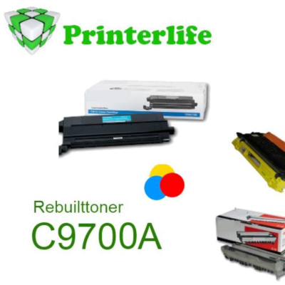 Toner kompatibel zu HP C9700A, Q3960A, 7433A003, CRG-701BK, 9287A003  ca. 5000 Seiten  - für HP® Color LaserJet® 1500, 2500, 2550, 2820, 2840, Canon® 2410, MF8170, 8180 (EP87), LBP-5200 (101,301,701), black,  black