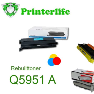 Toner kompatibel zu HP Q5951A   ca. 11000 Seiten  - für HP® Color LaserJet® 4700, cyan,  cyan