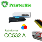 Toner kompatibel zu HP CC532A, CRG-718Y, 2659B001  ca....