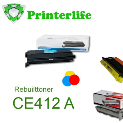 Toner kompatibel zu HP CE412A  ca. 2600 Seiten  - für HP® Color LaserJet® Pro 300 M351, M375, Pro 400 M451, M475, yellow NEW,  yellow