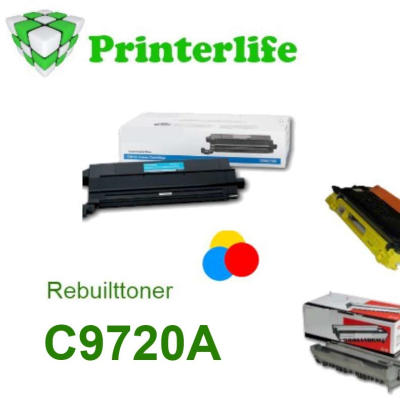 Toner kompatibel zu HP C9720A black 9000 Seiten für HP® Color LaserJet® 4600, 4650, Canon LBP2510, black