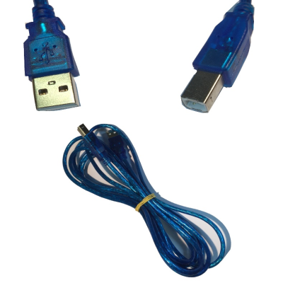 3m USB Typ A/B Stecker BLAU isoliert für Drucker Scanner und andere Geräte 3 Meter
