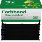 3x Farbband kompatibel zu OKI 43571802 für OKI Microline...