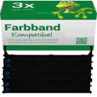 3x Farbband kompatibel zu OKI 43571802 für OKI...