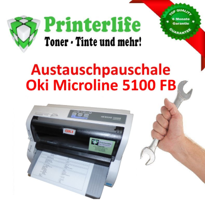 Austausch - Pauschale  OKI Microline 5100FB eco neuwertig