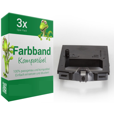 3x Farbband kompatibel zu OKI 09002303 für OKI ML 280/320/3320/3321